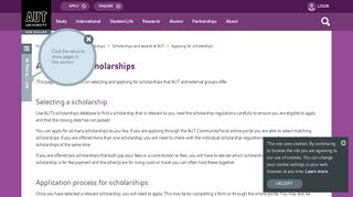 
                            3. Applying for Scholarships - AUT