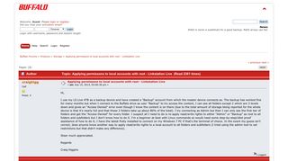 
                            5. Applying permissons to local accounts with root - Linkstation Live ...