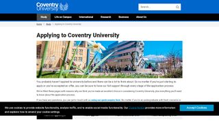 
                            5. Applying to Coventry University