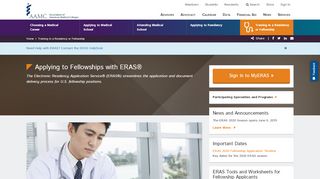 
                            1. Applying to Fellowships with ERAS® - AAMC Students