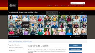 
                            9. Applying to Guelph - Update | Graduate & Postdoctoral Studies