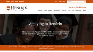 
                            11. Applying to Hendrix | Hendrix College