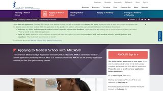 
                            3. Applying to Medical School with AMCAS® - AAMC Students