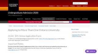 
                            10. Applying to More Than One Ontario University | Undergraduate ...