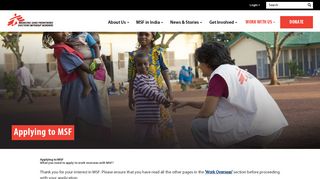 
                            1. Applying to MSF | MSF India