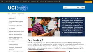 
                            3. Applying to UCI | Graduate Division | UCI