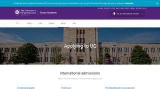 
                            4. Applying to UQ - Future Students - University of Queensland