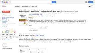 
                            9. Applying Use Case Driven Object Modeling with UML: An Anotated ...