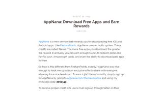 
                            7. AppNana: Download Free Apps and Earn Rewards - David Di Franco