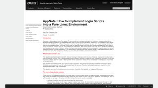 
                            13. AppNote: How to Implement Login Scripts into a Pure Linux ... - Novell