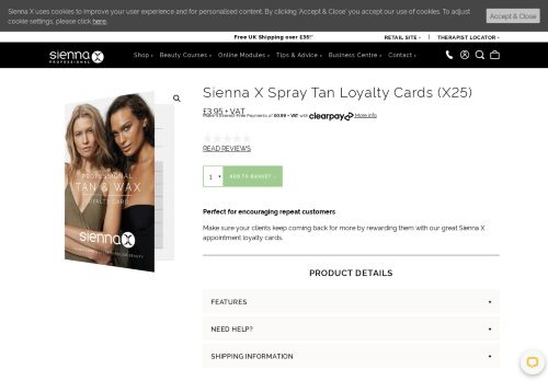 
                            3. Appointment Loyalty Cards x 25 - Sienna X :Sienna X