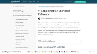 
                            6. Appointments+ Shortcode Reference | WPMU DEV - Your WordPress ...
