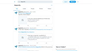
                            13. #apponfly hashtag on Twitter