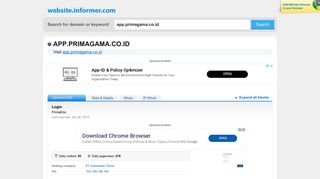 
                            5. app.primagama.co.id at Website Informer. Login. Visit App Primagama.