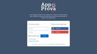 
                            9. AppProva ENEM - Login Alunos