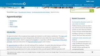 
                            9. Apprenticeships - Citizens Information