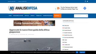 
                            12. Approvate le nuove linee guida della difesa giapponese – Analisi Difesa