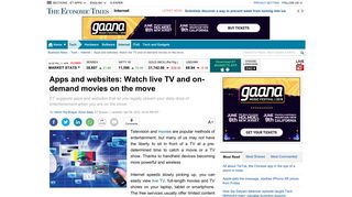 
                            11. Apps and websites: Watch live TV and on-demand movies on the move