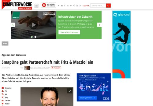 
                            6. Apps aus dem Baukasten: SmapOne geht Partnerschaft mit Fritz ...