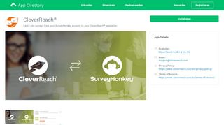 
                            8. Apps | CleverReach® - SurveyMonkey