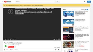 
                            10. Apps for SAP SuccessFactors - YouTube