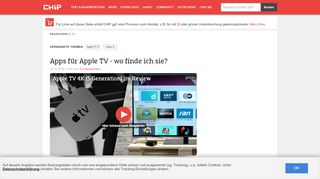 
                            10. Apps für Apple TV - wo finde ich sie? - CHIP