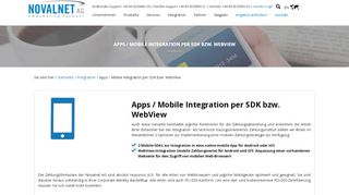 
                            8. Apps / Mobile Integration per SDK bzw. WebView - Novalnet AG
