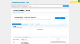
                            7. apps.avianca.com at Website Informer. AViajar. Visit Apps Avianca.