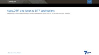 
                            5. Apps.DTF, one logon to DTF applications - Department of Treasury ...