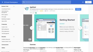 
                            11. AppSheet - G Suite Marketplace