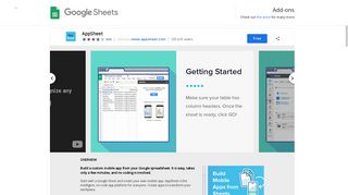 
                            4. AppSheet - Google Sheets add-on - Google Chrome