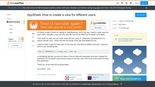 
                            12. AppSheet. How to create a view for different users - Stack Overflow