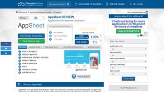 
                            6. AppSheet Reviews: Overview, Pricing and Features