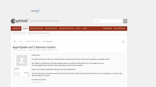 
                            9. Apps/Spiele auf 2 iDevices nutzen | Apfeltalk