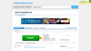 
                            5. app.talentry.io at Website Informer. Visit App Talentry.