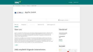 
                            9. AppTec GmbH als Arbeitgeber | XING Unternehmen