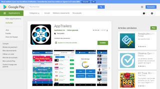 
                            9. AppTrailers – Applications sur Google Play