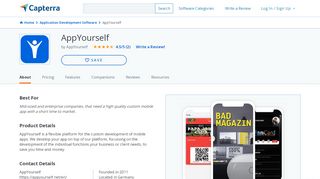 
                            9. AppYourself Reviews and Pricing - 2019 - Capterra