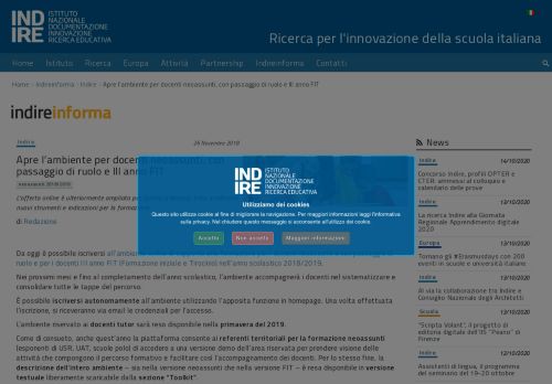 
                            12. Apre l'ambiente per docenti neoassunti, con passaggio di ... - Indire