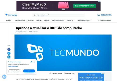 
                            13. Aprenda a atualizar o BIOS do computador - TecMundo