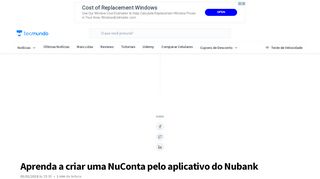 
                            10. Aprenda a criar uma NuConta pelo aplicativo do Nubank - TecMundo