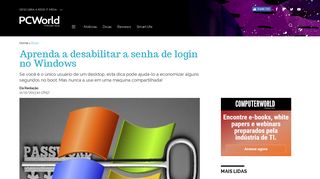 
                            6. Aprenda a desabilitar a senha de login no Windows | PCWorld