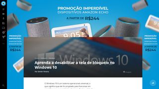 
                            5. Aprenda a desabilitar a tela de bloqueio no Windows 10 - Windows