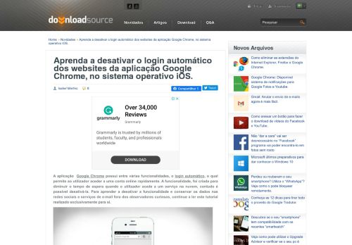 
                            12. Aprenda a desativar o login automático dos websites da aplicação ...