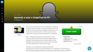 
                            4. Aprenda a usar o Snapchat no PC - Internet - Canaltech