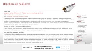 
                            5. Aprenda como utilizar o Zé Moleza (www.zemoleza.com.br ...