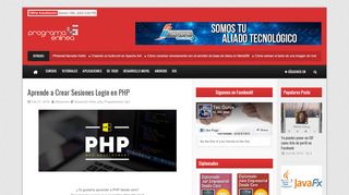 
                            6. Aprende a Crear Sesiones Login en PHP)