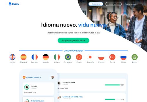 
                            1. Aprende gratis inglés, portugués, francés y otros idiomas. - busuu