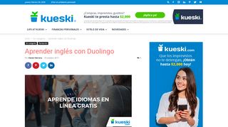 
                            7. Aprender inglés con Duolingo - Kueski.com