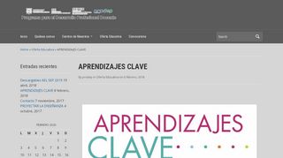 
                            9. aprendizajes clave - Programa para el Desarrollo Profesional Docente ...